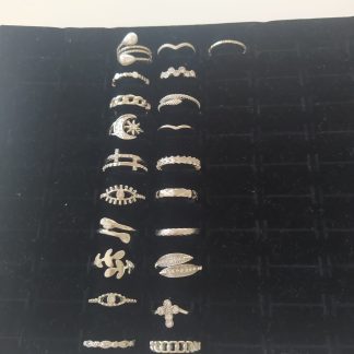 Anillos plateados