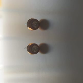 Pendientes redondos dorados con circonita en el centro